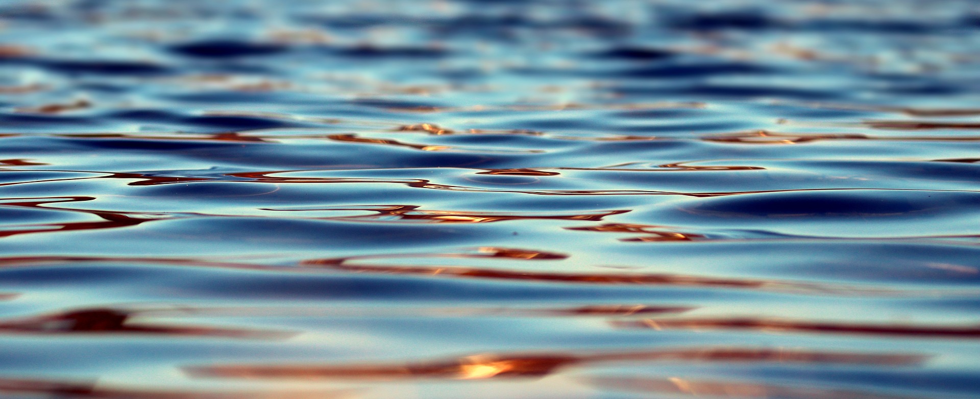 close up of the ripples in the ocean reflecting the light of the sun to represent our risk solutions for the marine sector. 
